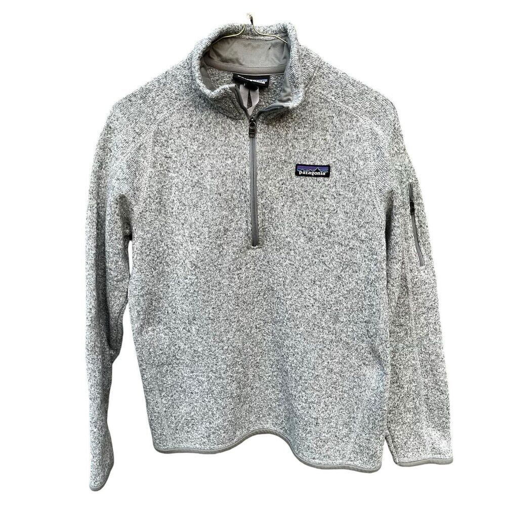 Patagonia Gray Quarter-Zip Fleece Pullover